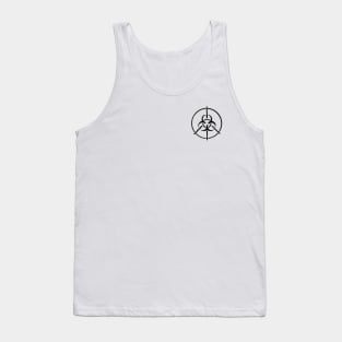 Peace Through Quarantine (black logo) Tank Top